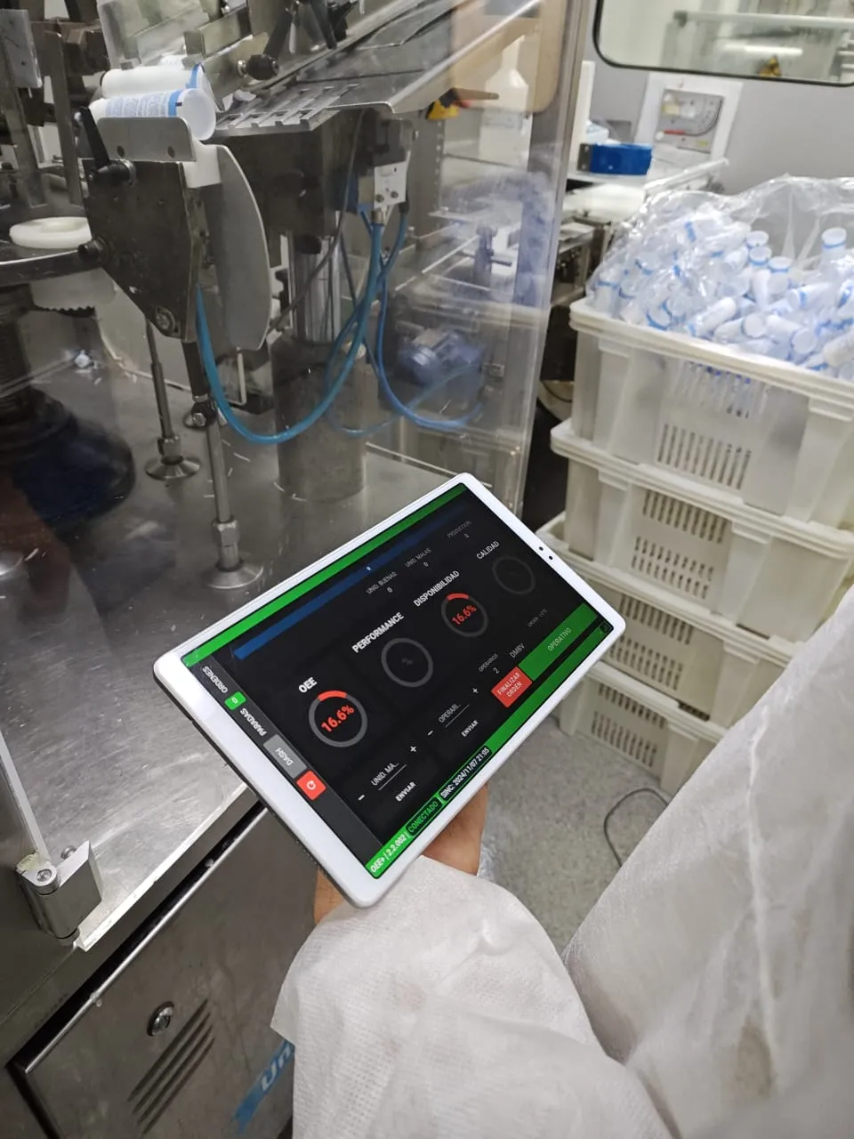 Tablet del operador